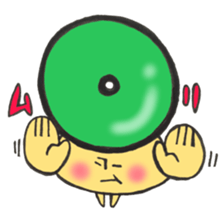 Blood type series Mr. O mushroom sticker #12149464