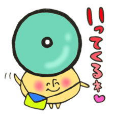 Blood type series Mr. O mushroom sticker #12149466