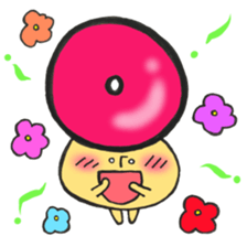 Blood type series Mr. O mushroom sticker #12149476