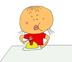 Pink Mo-chan sticker #12149740