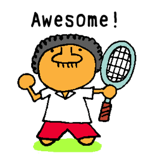 afro ninja sticker #12150225