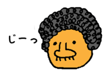 afro ninja sticker #12150234