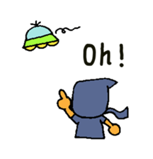 afro ninja sticker #12150240