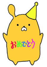 cute Orange Rabbit sticker #12150826