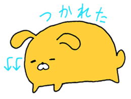 cute Orange Rabbit sticker #12150828