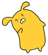 cute Orange Rabbit sticker #12150830