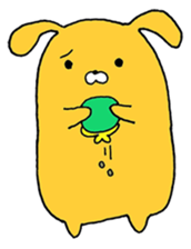 cute Orange Rabbit sticker #12150837