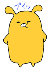 cute Orange Rabbit sticker #12150839