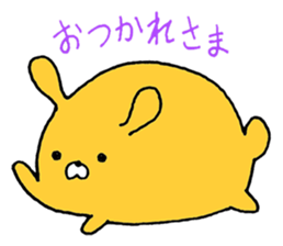 cute Orange Rabbit sticker #12150843
