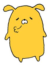 cute Orange Rabbit sticker #12150844