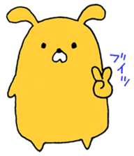 cute Orange Rabbit sticker #12150853