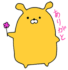 cute Orange Rabbit sticker #12150859