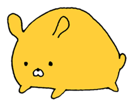 cute Orange Rabbit sticker #12150861