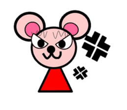 Pinky bear mouse sticker #12151203