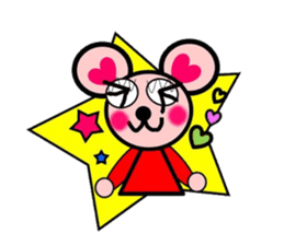 Pinky bear mouse sticker #12151228
