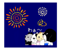 Animated Kuro's daily life summer ver. sticker #12151457