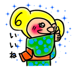 Tomokichi of a monkey and Tomomi's Its2 sticker #12151995