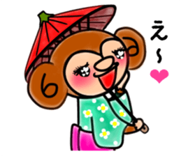 Tomokichi of a monkey and Tomomi's Its2 sticker #12151999