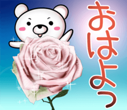 rose bear 2 sticker #12152326