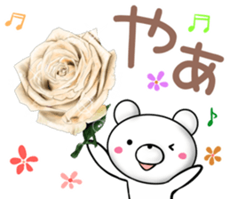 rose bear 2 sticker #12152327