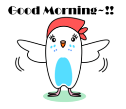 Parakeet woman is "SHIROCHAN". sticker #12152366