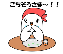 Parakeet woman is "SHIROCHAN". sticker #12152369