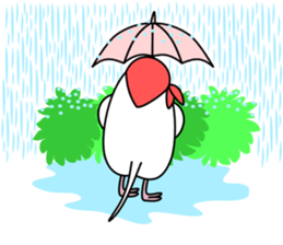 Parakeet woman is "SHIROCHAN". sticker #12152388