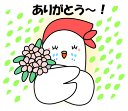 Parakeet woman is "SHIROCHAN". sticker #12152390