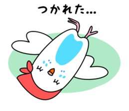 Parakeet woman is "SHIROCHAN". sticker #12152393