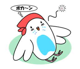Parakeet woman is "SHIROCHAN". sticker #12152394