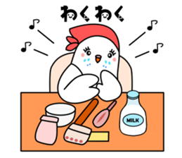 Parakeet woman is "SHIROCHAN". sticker #12152398