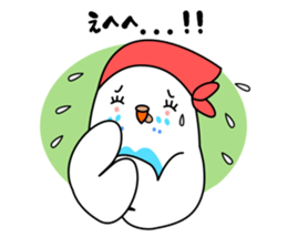 Parakeet woman is "SHIROCHAN". sticker #12152401