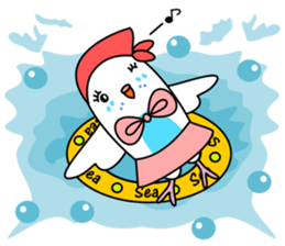 Parakeet woman is "SHIROCHAN". sticker #12152403