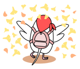 Parakeet woman is "SHIROCHAN". sticker #12152404