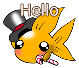 Mini,Little Big Goldfish sticker #12152406