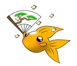 Mini,Little Big Goldfish sticker #12152412