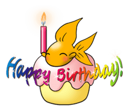 Mini,Little Big Goldfish sticker #12152413