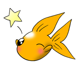 Mini,Little Big Goldfish sticker #12152416