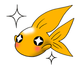 Mini,Little Big Goldfish sticker #12152417