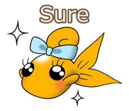 Mini,Little Big Goldfish sticker #12152419