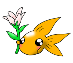 Mini,Little Big Goldfish sticker #12152420