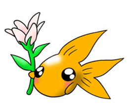 Mini,Little Big Goldfish sticker #12152420
