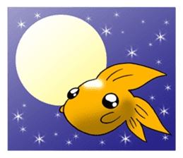 Mini,Little Big Goldfish sticker #12152421