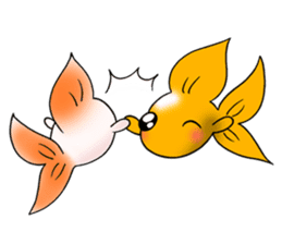 Mini,Little Big Goldfish sticker #12152422