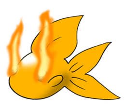 Mini,Little Big Goldfish sticker #12152424