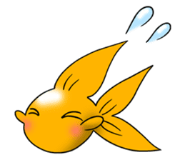 Mini,Little Big Goldfish sticker #12152428