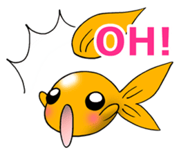 Mini,Little Big Goldfish sticker #12152435