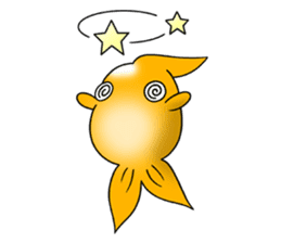 Mini,Little Big Goldfish sticker #12152437