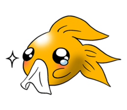 Mini,Little Big Goldfish sticker #12152438