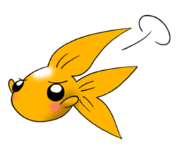 Mini,Little Big Goldfish sticker #12152443